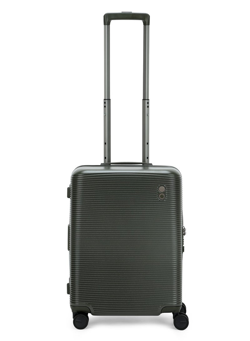 Echolac Ultima 54Cm Cabin Luggage Trolley Deep Olive - Image 1