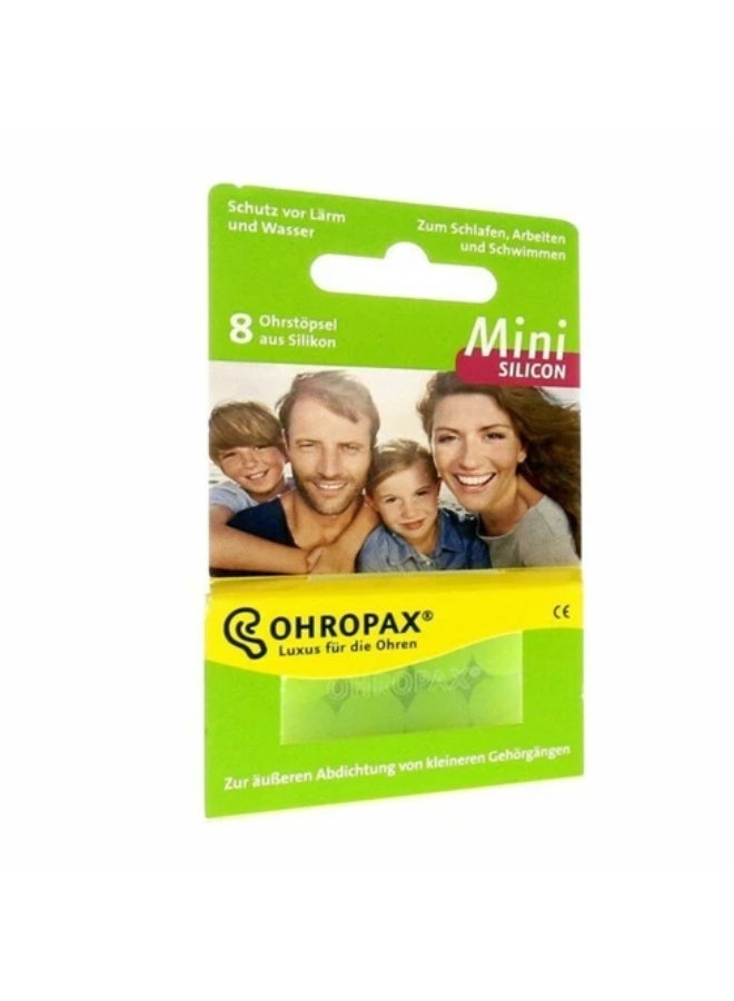 Ohropax Mini Silicone Earplugs 8un. - Image 1