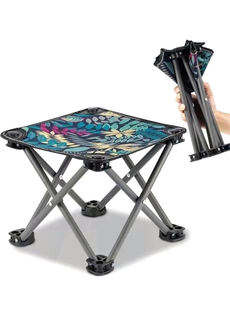 Generic Portable Camping Chair, Footrest, Folding Stool, Small Portable Outdoor Beach Camping Chair, Foldable, Lightweight and Durable for Camping, Fishing, Hiking (Tree * Black)  - Image 4