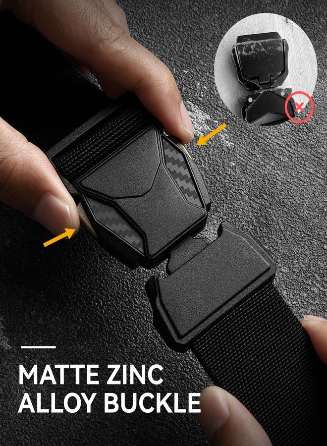 CHAOREN Stretch Tactical Belt Men - 1.5" Nylon Work Belt for Military EDC - Quick Release for Utility EMT Hiking - Image 3