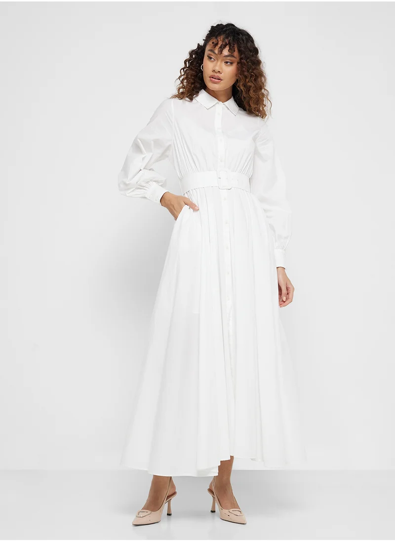 Ted Baker Button Down Belt Detail Dress