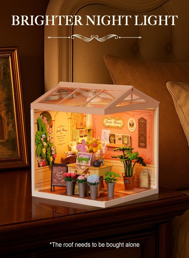 Rolife Super Creator Series, DIY Mini Fresh Flower Shop Dollhouse House Kit, Bulid Scenary for Action Collectible Figures, Creative Gifts for Women Kids Adults - Image 5