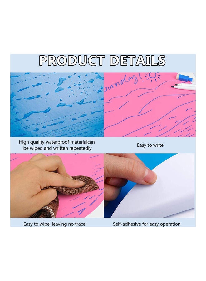 NIBEMINENT 12-Piece Self-Adhesive Blackboard Stickers Multicolour - Image 3