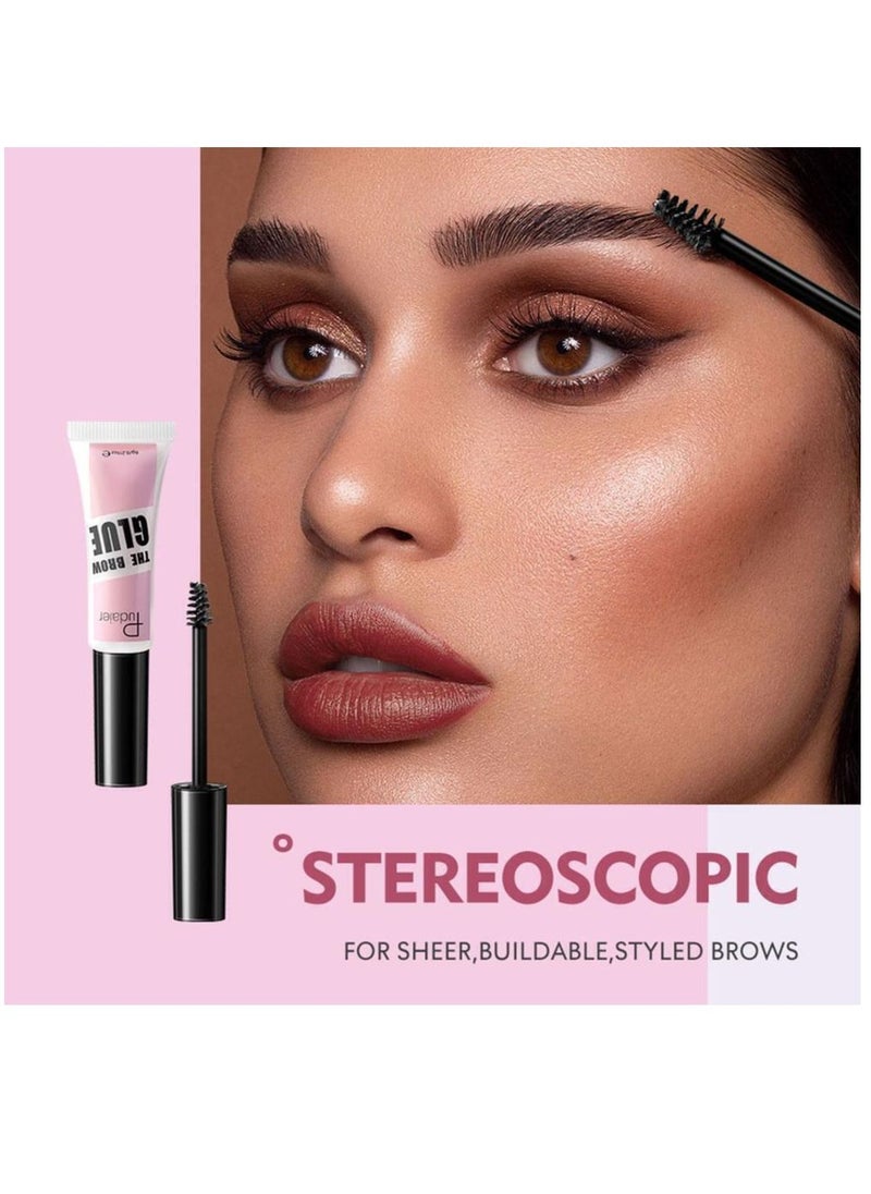 pudaier - Eyebrow Glue Brow Fix Gel Clear Eyebrow Lift Glue Brow Lifting Instant Brow Styling Waterproof Quick Drying Brow Lift Gel Makeup Non-glossy Eyebrow Styling Brow Lamination Glue - Image 1