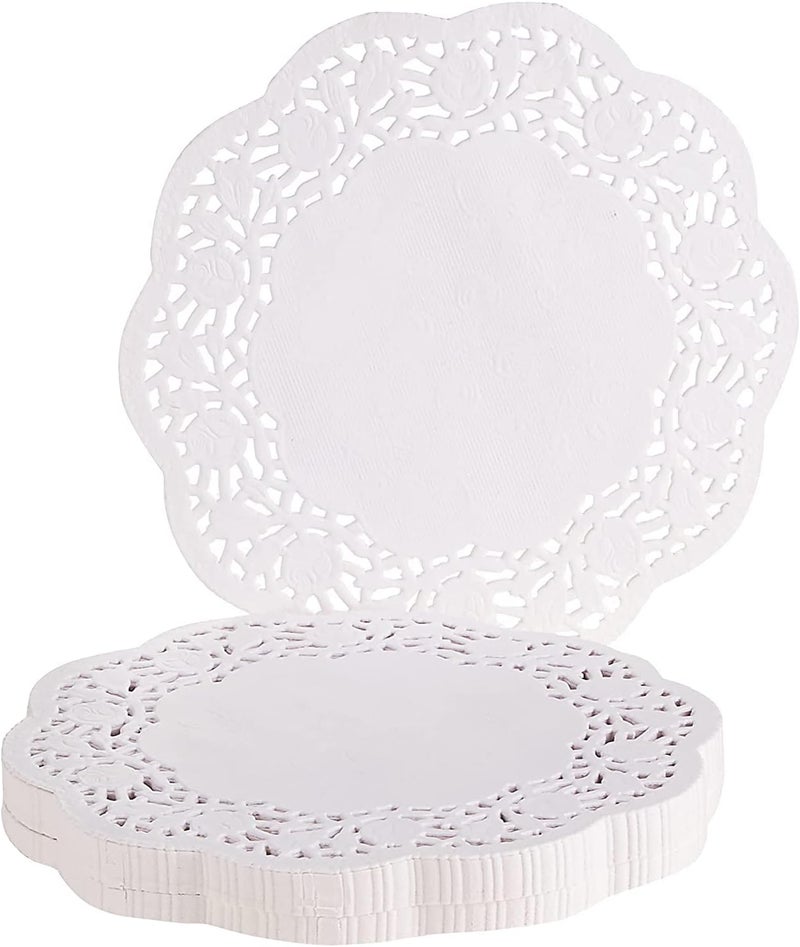 Hotpack Round Paper Doilies White 5.5 Inch, 250 Pieces RD5.5 - Image 1