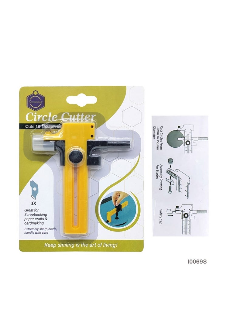 Keep Smiling Arts Compass 10mm-150mm Circle Cutter for Precise and Smooth Cuts Ideal for Crafting and DIY Projects  - Image 1