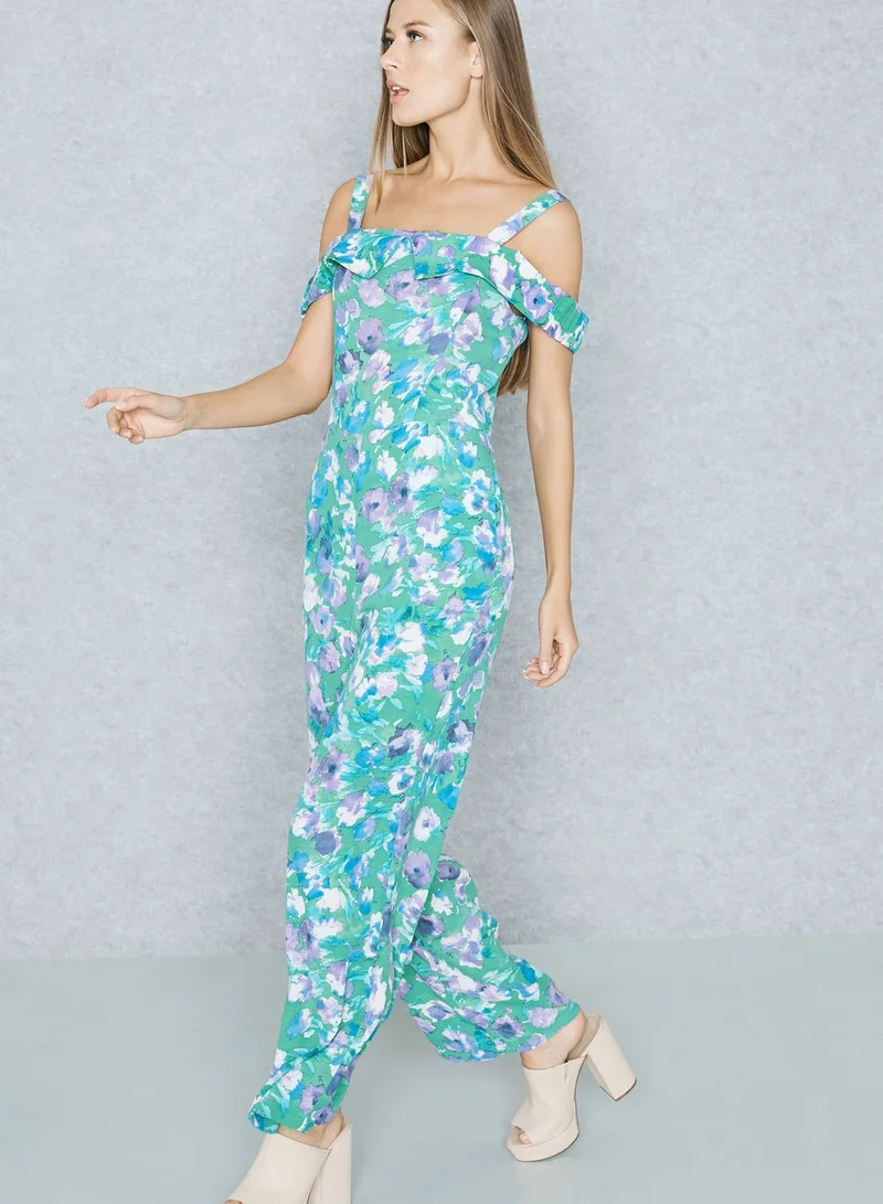 MANGO Printed Jumpsuit