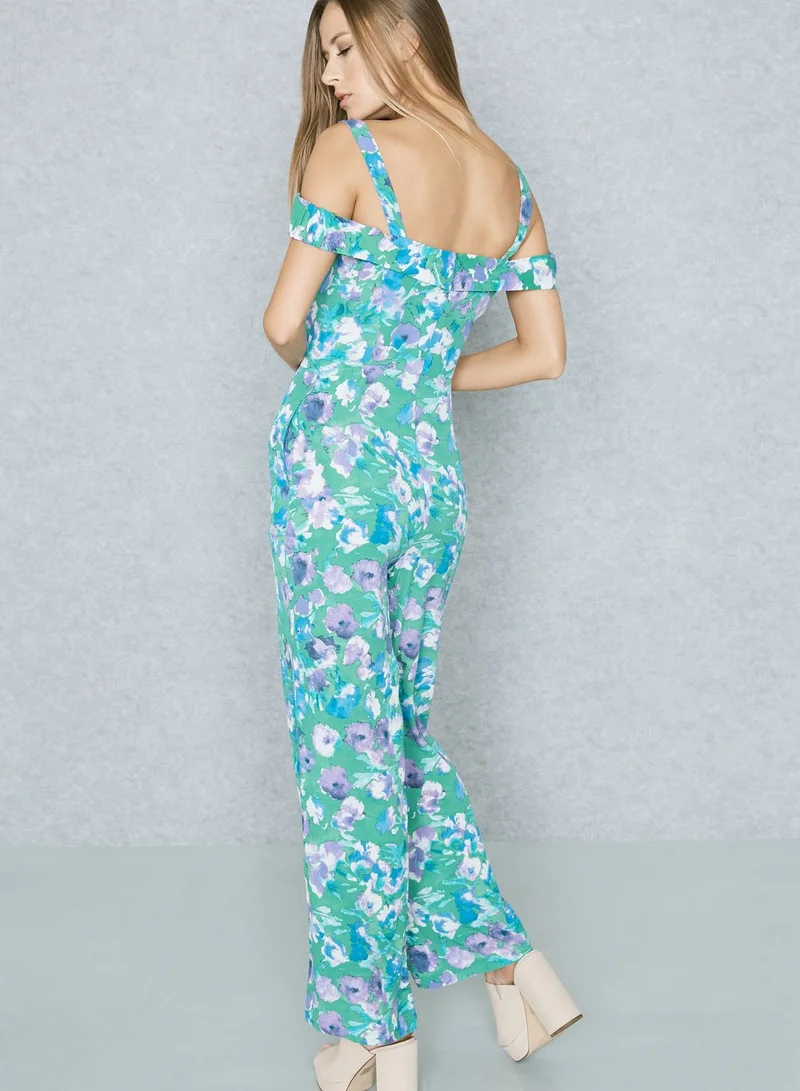 MANGO Printed Jumpsuit