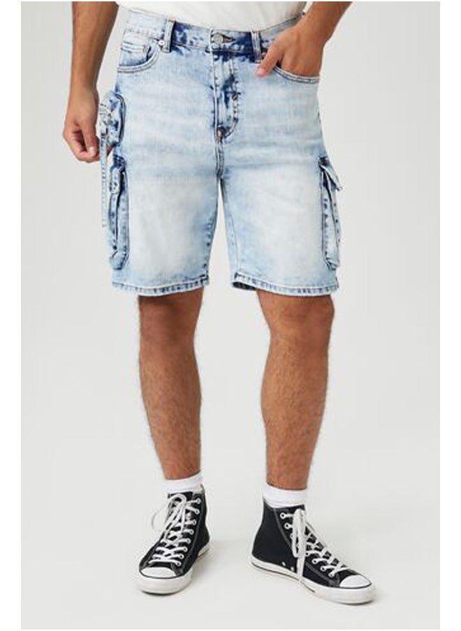 FOREVER 21 Cargo Denim Shorts  - Image 1