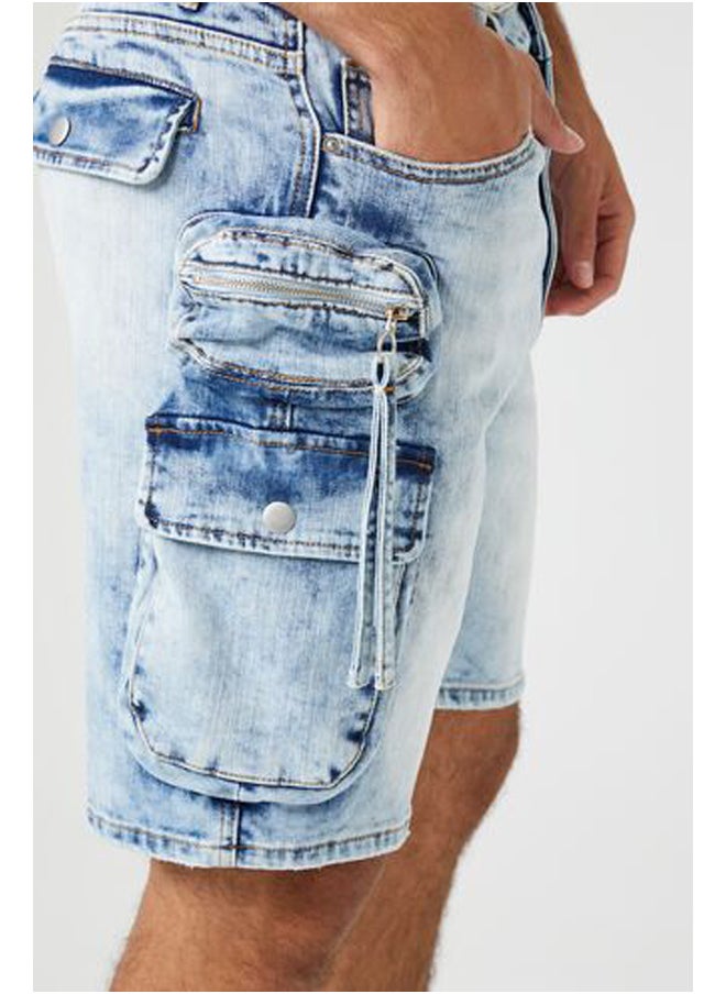 FOREVER 21 Cargo Denim Shorts  - Image 4