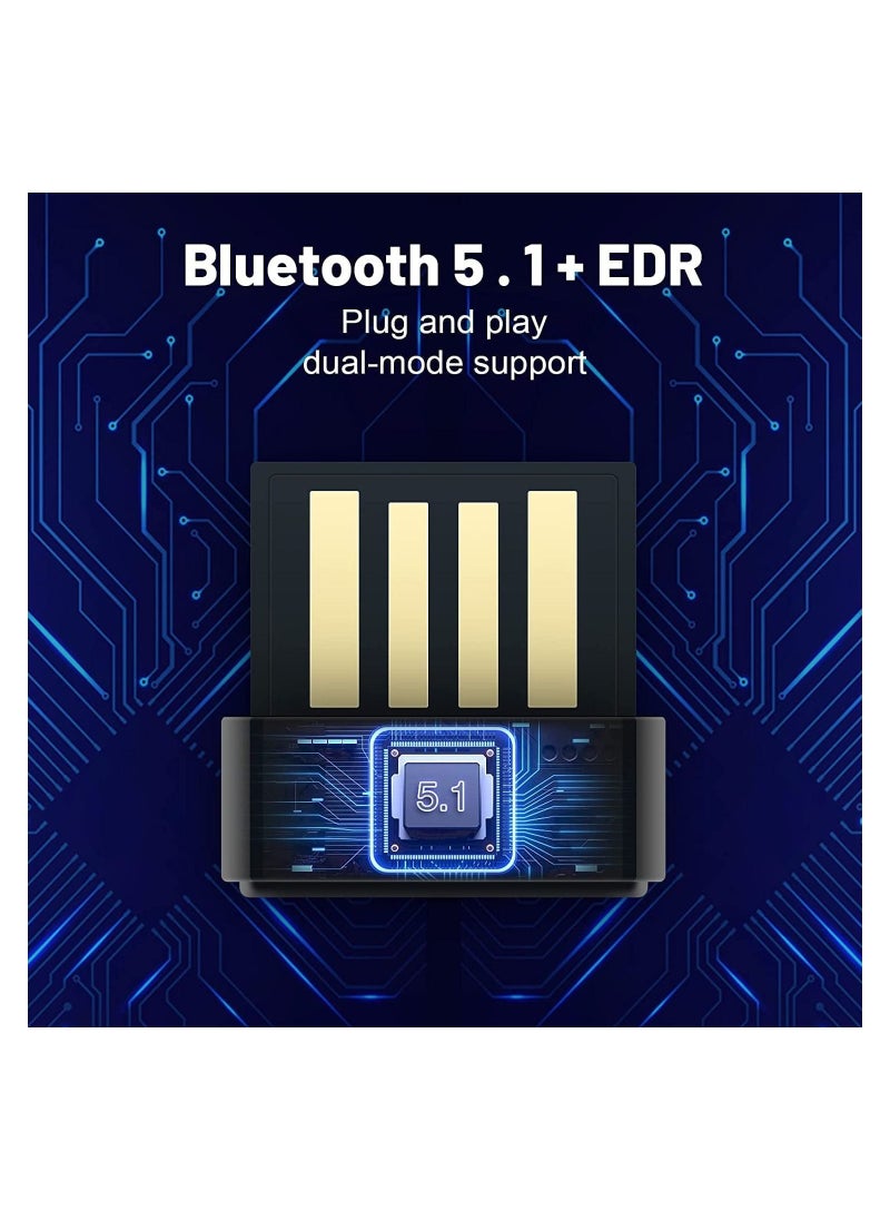 Y&D Bluetooth Adapter for PC,Mini Receiver 5.1,Bluetooth Dongle,Support Win11/10/8.1/8/7,for Headset/Keyboard/Mouse/Speaker/Mobile Phone/Computers/Game Controller  - Image 4