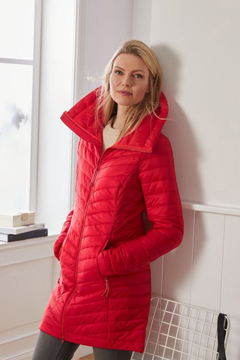 Tchibo جاكيت تزلج مبطن للنساء، أحمر - Image 1