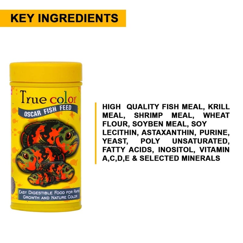 TUNAI SF+ True Color Fish Food for Oscar | 700 G | Fish Feed with 4MM Pellets and 40% Protein,All Life Stages - Image 5