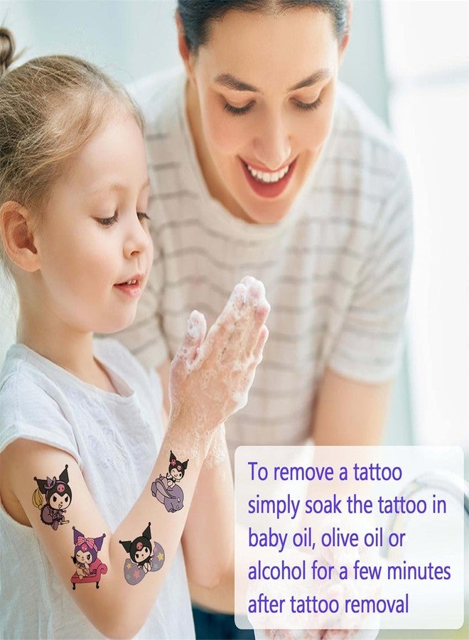 kingmagnate 40pcs Temporary Tattoos for Kids,Kuomi Party Favors Fake Tattoos Stickers,Kawaii Birthday Party Supplies,Birthday Decorations Party Game Activities Reward Gifts (Klm) - Image 5