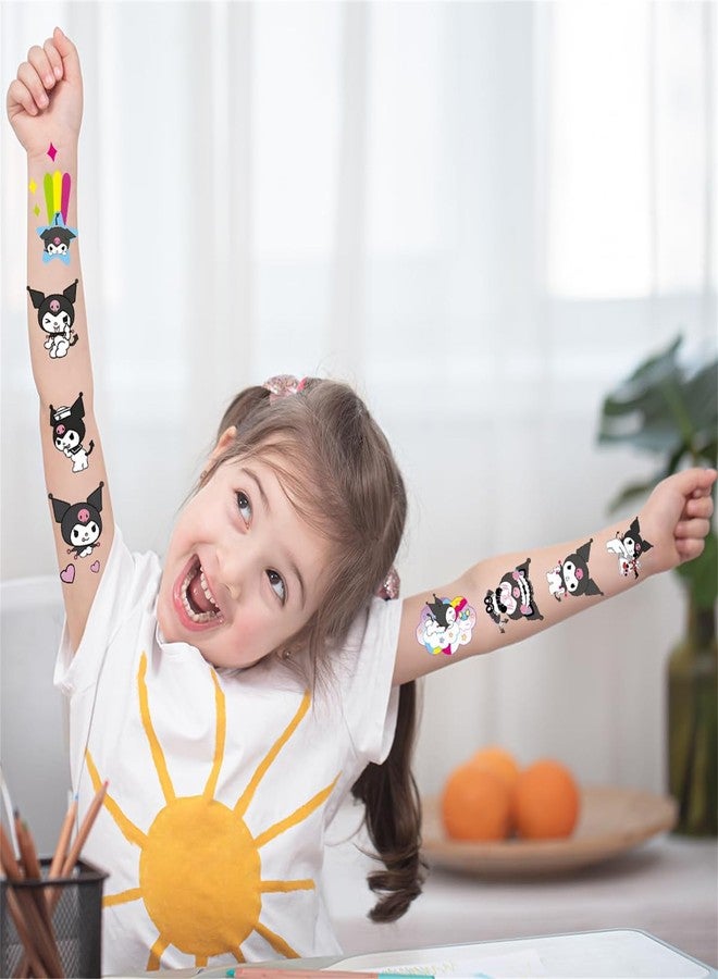 kingmagnate 40pcs Temporary Tattoos for Kids,Kuomi Party Favors Fake Tattoos Stickers,Kawaii Birthday Party Supplies,Birthday Decorations Party Game Activities Reward Gifts (Klm) - Image 3