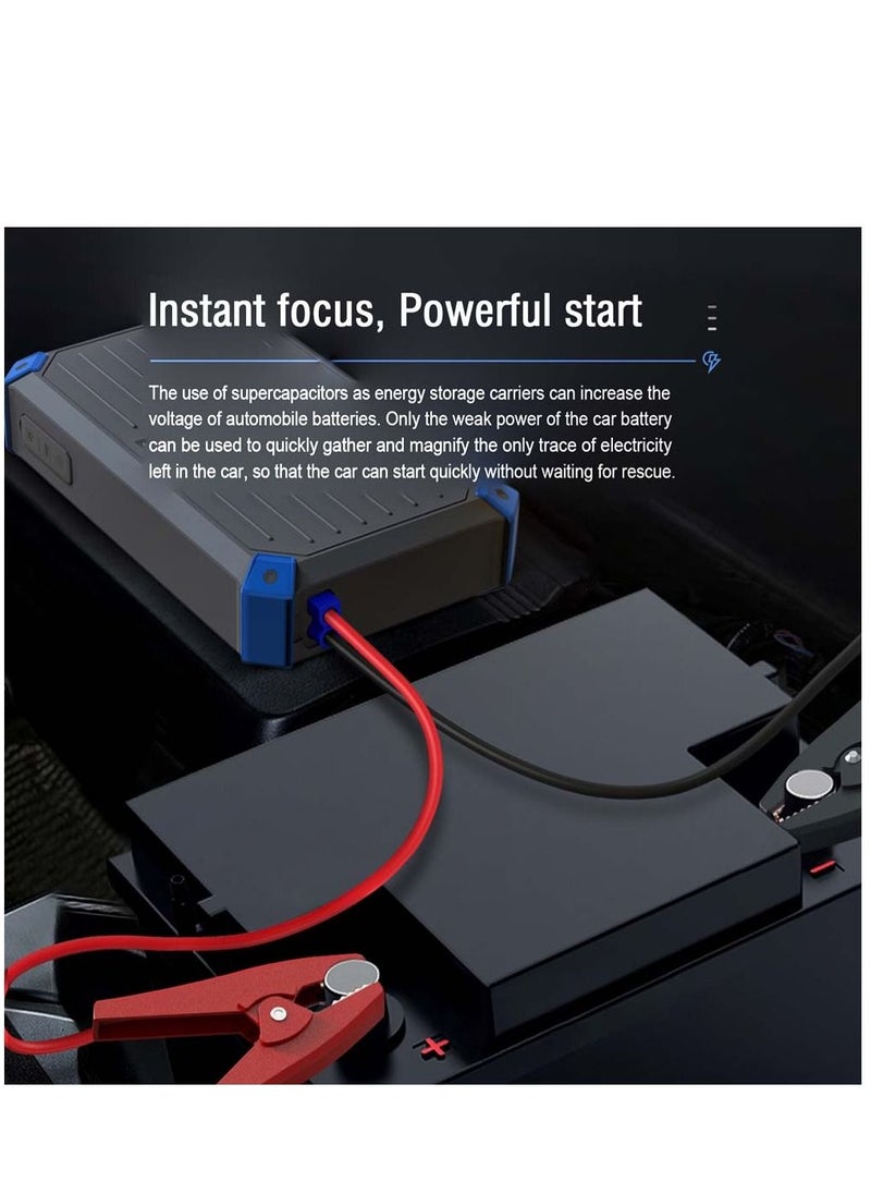 Brave - Portable Super Capacitor Jump Starter 12V for 6.0L Gas & 4.0L Diesel Engines, High Capacity, Fast Charging, Self-Charging in 3 Mins, Eco-Friendly Car Battery Booster, Ultra Fast Jump Starter, LED Digital Display, Extreme Temp Tolerance (-40℃ to 70℃), 10-Year Life Cycle, Includes Carrying Case - Image 1