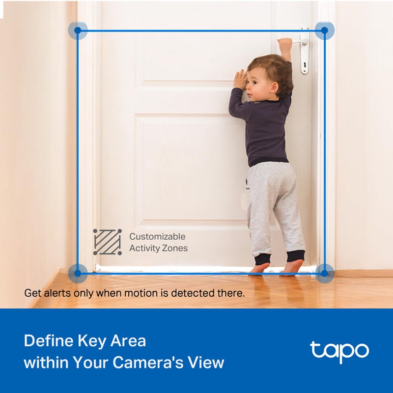 Tapo 2K Indoor/Outdoor Pan/Tilt Wired Security Camera - Baby Monitoring, Person & Baby Cry Detection, 360Â° Motion Tracking, Night Vision, No-Subscription Local Storage or Optional Cloud, C216 (2-Pack) - Image 5