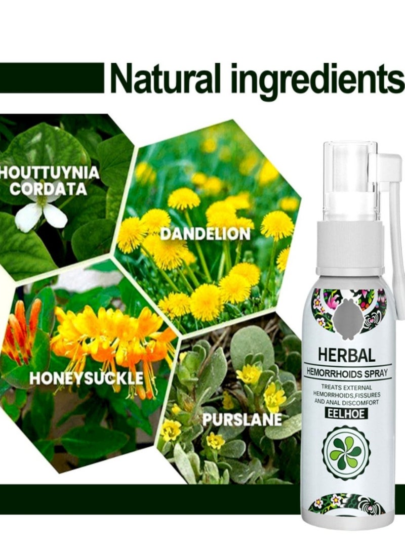 EELHOE Rapid Relief Herbal Spray: Soothing Treatment for Hemorrhoids  - Alleviates Itching & Burning, External Hemorrhoid Calming Cream - Image 2