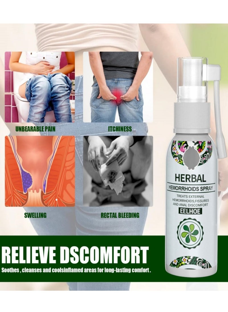 EELHOE Rapid Relief Herbal Spray: Soothing Treatment for Hemorrhoids  - Alleviates Itching & Burning, External Hemorrhoid Calming Cream - Image 4