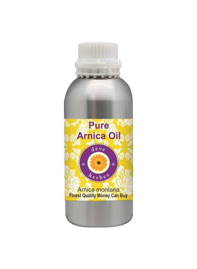 Deve Herbes Arnica Oil (Arnica montana) | Infused | Pure | Non-Sticky | Lightweight | For Massage Preparations | Natural | Ayurvedic | For Men & Women | All Skin Types | 630ml - Image 1