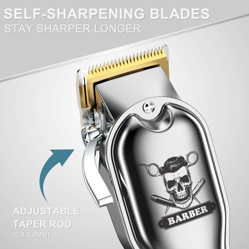 Hatteker Pro Hair Cutting Kit - Waterproof Cordless Hair Clippers for Men with Adjustable Lengths and 10 Guide Combs - Image 3