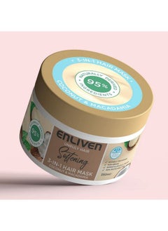 ENLIVEN Softening 3In1 Hair Mask Coconut & Macadamia ; 350Ml  - Image 4