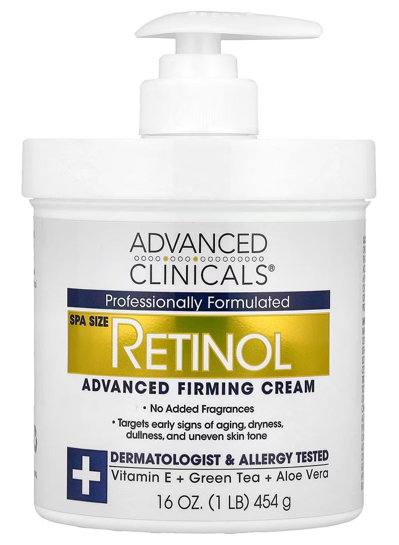 أدفانسد كلينيكال Advanced Clinicals, كريم شد البشرة المتقدم بالريتينول، 454 جم (16 أونصة سائلة) وسيروم الريتينول المضاد للتجاعيد 52 مل (1.75 أونصة سائلة) - Image 2