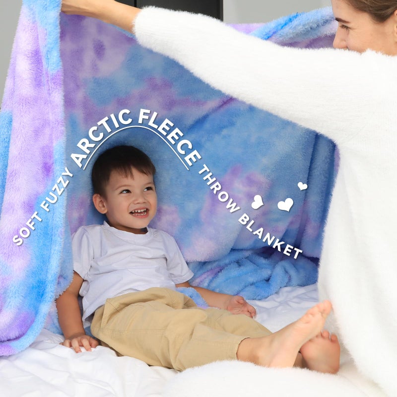 MUGD Soft Blankets Fleece Soft Fuzzy Throw Blanket Kids Warm Throw Blanket for Bed - Image 2