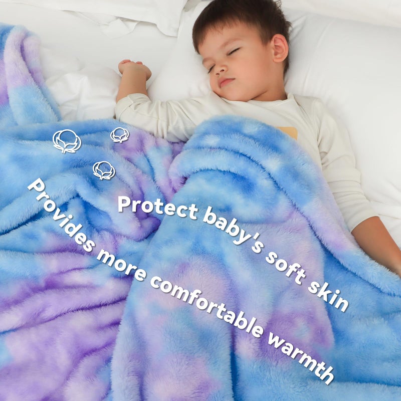 MUGD Soft Blankets Fleece Soft Fuzzy Throw Blanket Kids Warm Throw Blanket for Bed - Image 4