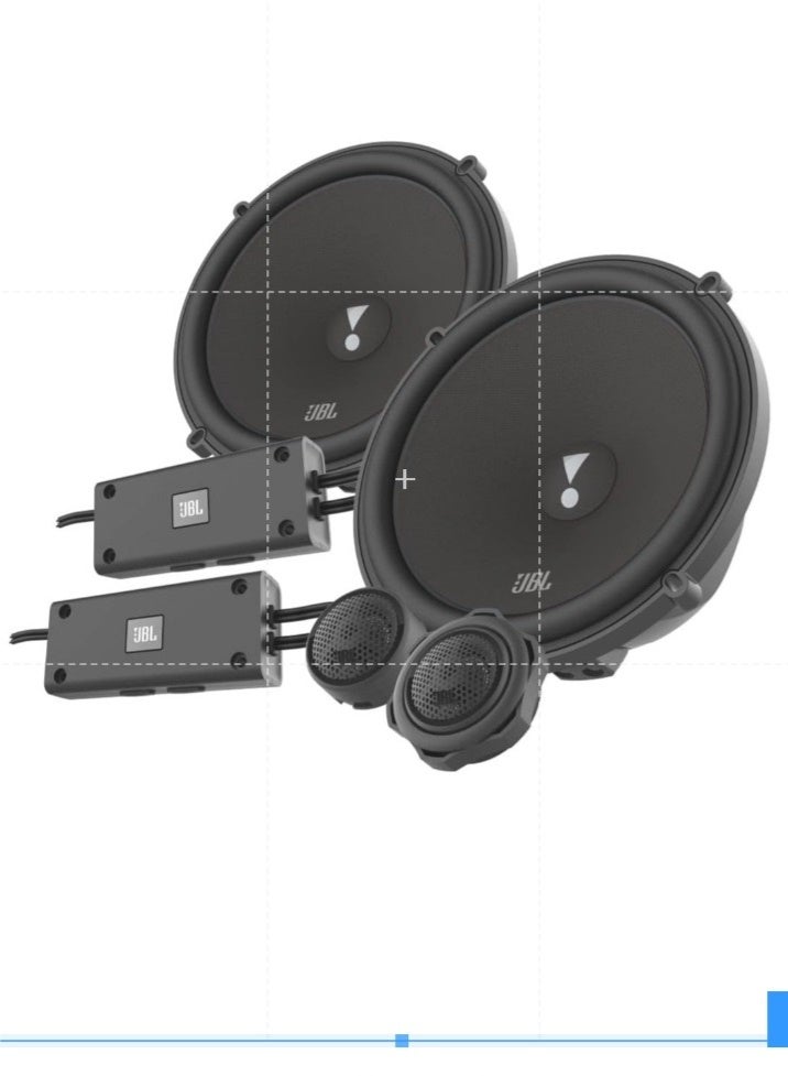 Jbl Stadium 62Cf 2-Way Car Sound System - 330 Watt Components Car Speaker Box Set With 165 Mm 2-Way Component Speaker System