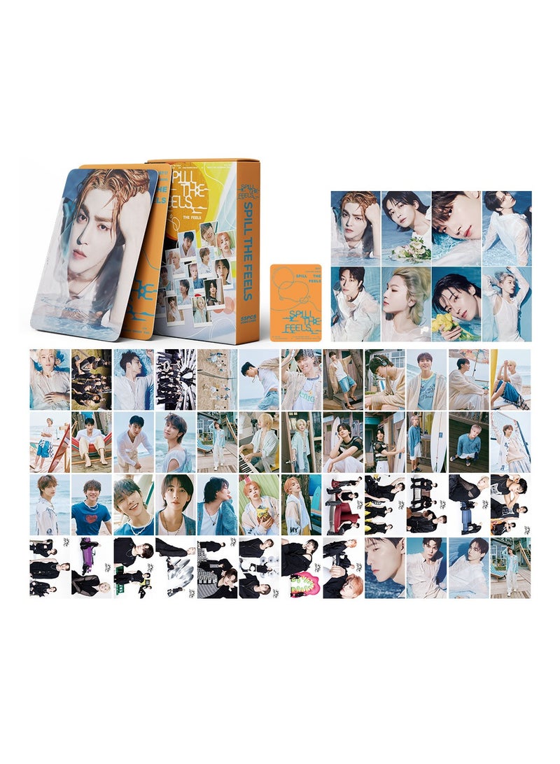 NIBEMINENT 55 Pcs Kpop SEVENTEEN SPILL THE FEELS Lomo Cards Card For Fans Collection Gifts - Image 1