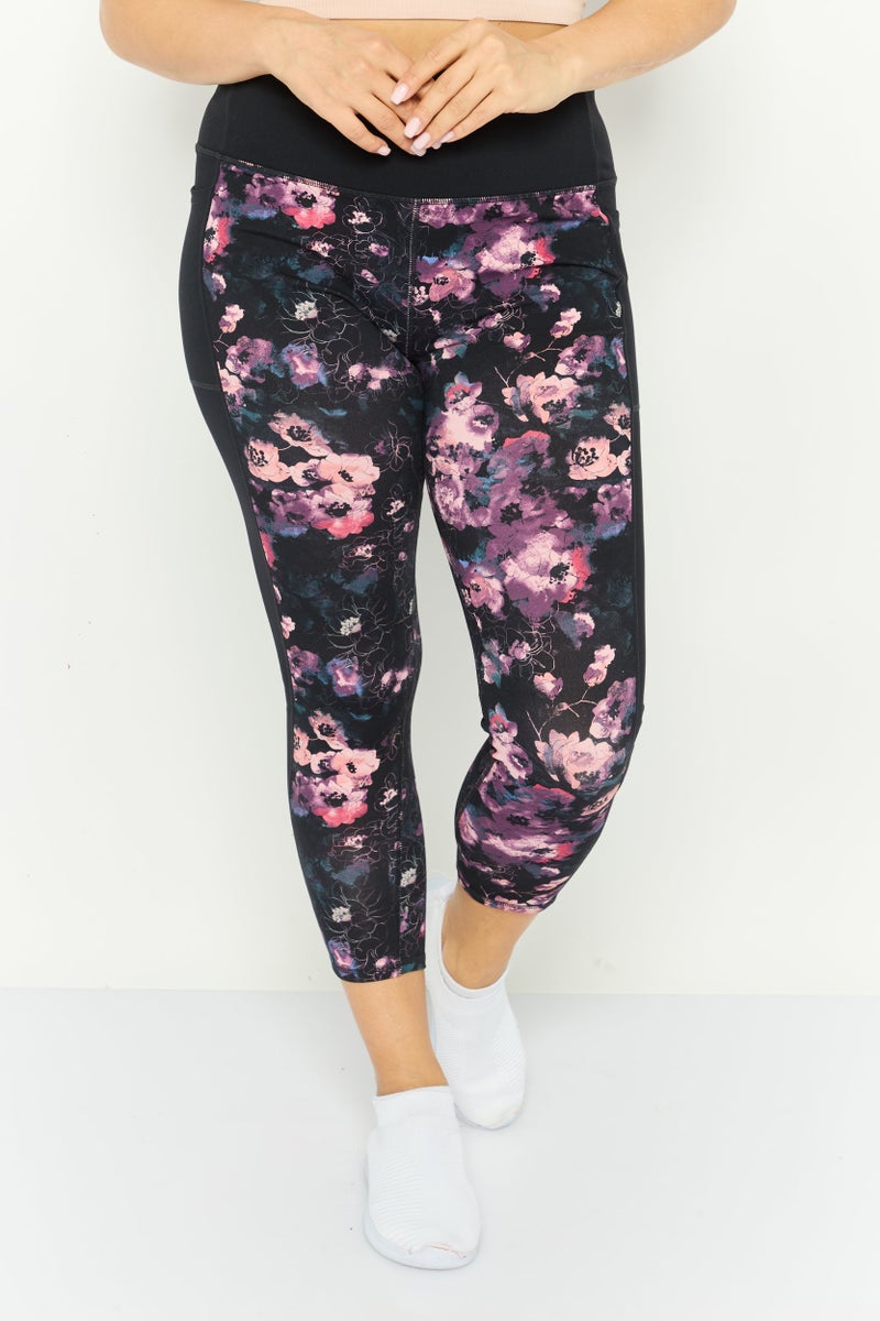 SKECHERS سراويل رياضية نسائية للياقة البدنية، مجموعة سوداء - Image 1