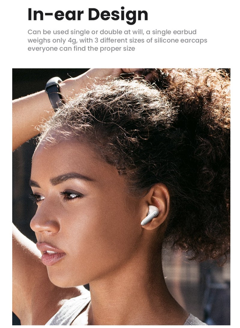 Usams - Wireless Earbuds with Dual Mic, ENC Noise Cancellation, Bluetooth 5.3, 50H Battery Life, 13mm HD Speaker, Deep Bass, Smart Touch Control - Image 1