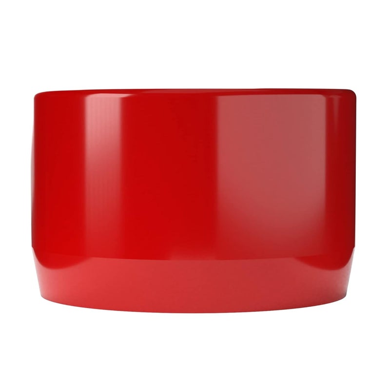 FORMUFIT F034EEC-RD-10 PVC External End Cap, Furniture Grade, 3/4" Size, Red (Pack of 10) - Image 3