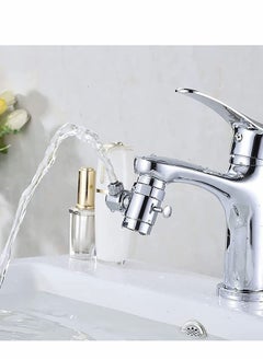 Excefore Faucet Aerator, Sprayer Attachment 360° Spray Head Bubbler with Double Nozzle, Kitchen Bathroom Sink for Face Washing, Gargle and Eye Flush  - Image 2