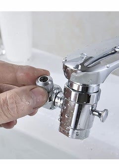 Excefore Faucet Aerator, Sprayer Attachment 360° Spray Head Bubbler with Double Nozzle, Kitchen Bathroom Sink for Face Washing, Gargle and Eye Flush  - Image 5