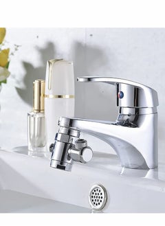 Excefore Faucet Aerator, Sprayer Attachment 360° Spray Head Bubbler with Double Nozzle, Kitchen Bathroom Sink for Face Washing, Gargle and Eye Flush  - Image 4