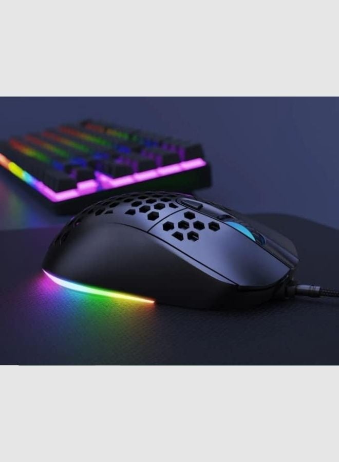 ONIKUMA CW906 - 7200 DPI mouse, Super Light-weight, RGB Hollowed Version gaming mouse works si Model O Steel Series, Professional Gaming Experience - Image 5