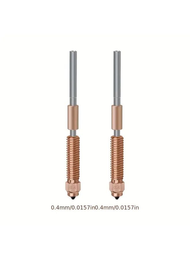 2Pcs 0 6mm 3D Printer Nozzles Brass Threaded Durable Construction Smooth Filament Flow - Image 5