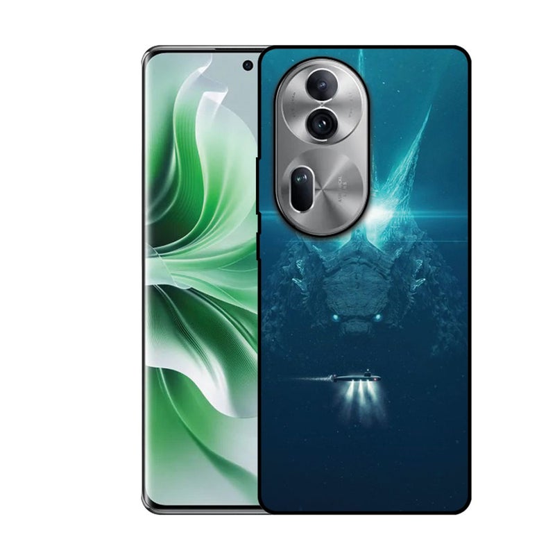 EYE CATCH Printed Protective Case Cover For Oppo Reno 11-  Godzilla - Image 1