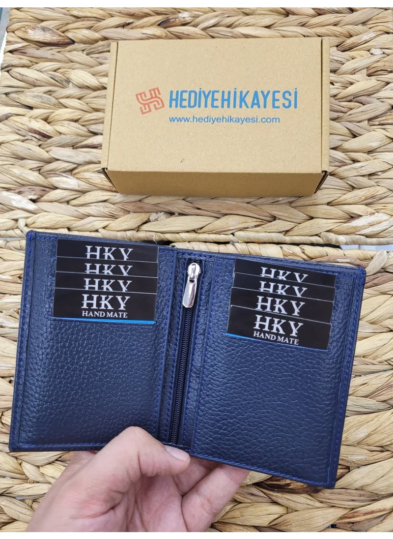 Hky Luxury Men's Leather Personalized Officer Wallet