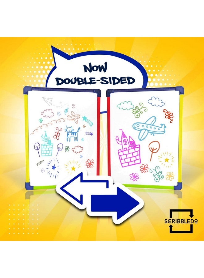 Scribbledo 10 Pack Magnetic Dry Erase Board For Kids Whiteboard 9”X12” Includes White Board For Kids Writing Learning & Drawing Art Educational Kids Toy - Image 3