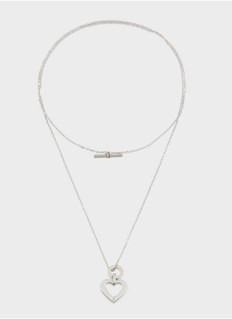 TOMMY HILFIGER Toggle Heart Necklace  - Image 1
