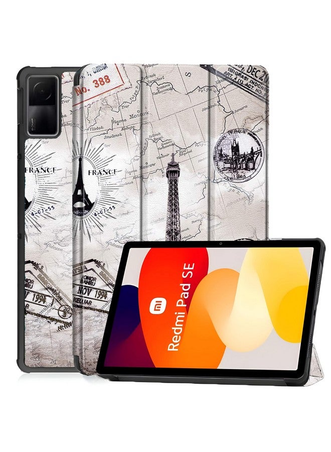ProElite Case Cover for Redmi Pad SE 11 inch Cover, Slim Trifold Flip case Cover for Redmi Pad SE 11 inch Tablet [Auto Sleep Wake Feature], Eiffel - Image 1