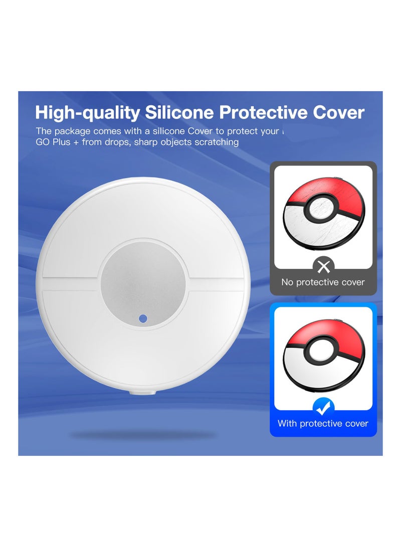 SYOSI Charging Station Compatible with Pokemon GO Plus +, RGB Light Charging Dock and Protective Cover for Pokemon GO Plus +, Protect your Pokemon Go Plus+ From Scratches, Drops, Dust  - Image 5