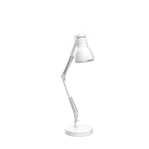 Globe Electric 52024 28" Swing Arm Architect Desk Lamp, Matte White, Rotary Switch on Shade, Partially Adjustable Arm, Modern Lighting for Bedroom or Office, Timeless, Indoor Lights - Image 4