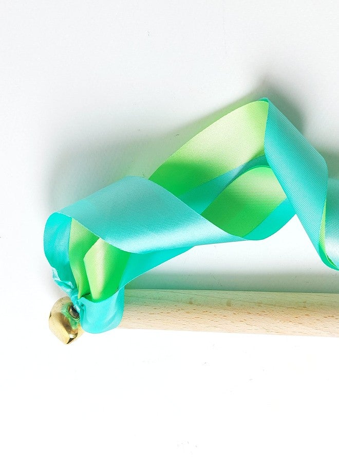 Nish Beechwood Streamers| Active Play Tools| Birthday Ribbons for Kids (Pastel Blue and Bright Green) - Image 2