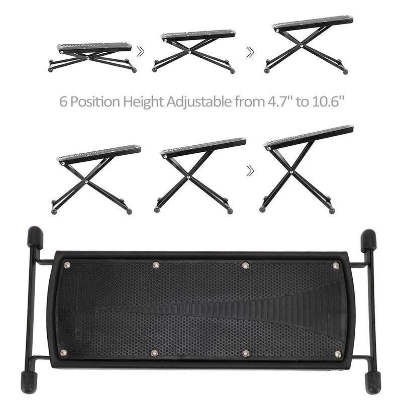 Pedicure Foot Rest Stand, 6 Heights Adjustable Foldable Pedicure Chair Non Slip Nail Salon Tech Stool Tool for Home Nail Care - Image 5