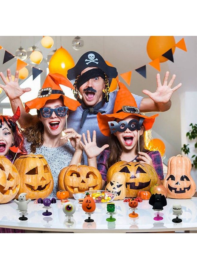 QINGQIU 24 Pcs Halloween Jumping Popper Toys Spring Launchers For Kids Boys Girls Halloween Party Favors Halloween Treat Bags Gifts Halloween Games - Image 5