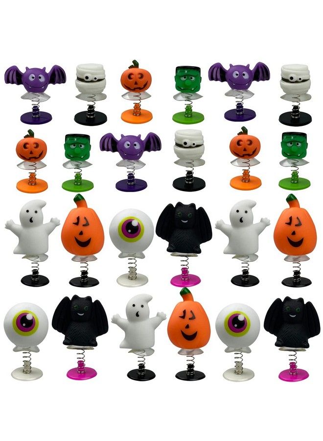 QINGQIU 24 Pcs Halloween Jumping Popper Toys Spring Launchers For Kids Boys Girls Halloween Party Favors Halloween Treat Bags Gifts Halloween Games - Image 2